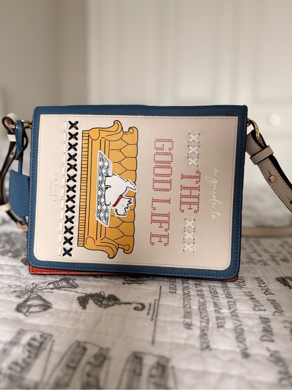 NWOT RADLEY LONDON Book Street Collection Crossbody Bag. RARE FIND!